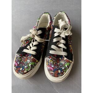 Ground Up Super Mario Bros Lace Up Shoes KIDS SIZE 3 Sneakers Nintendo A2